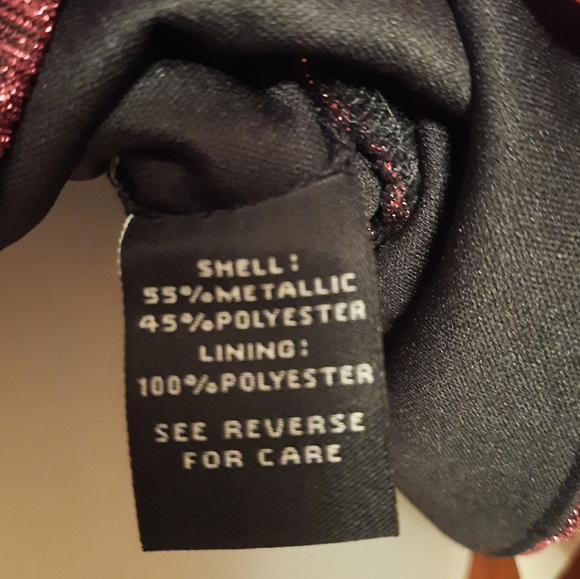 Chaus Metallic Red Blouse - Picture 9 of 12